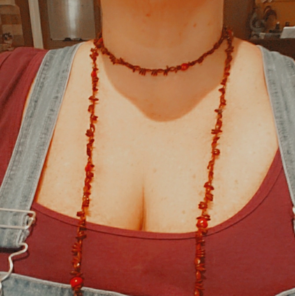 Vintage art deco long necklace